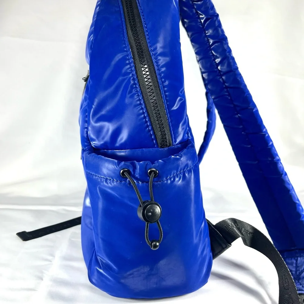 BCBGeneration Royal‎ Blue Quilted Puffer Backpack Trendy Y2K 90s Lightweight